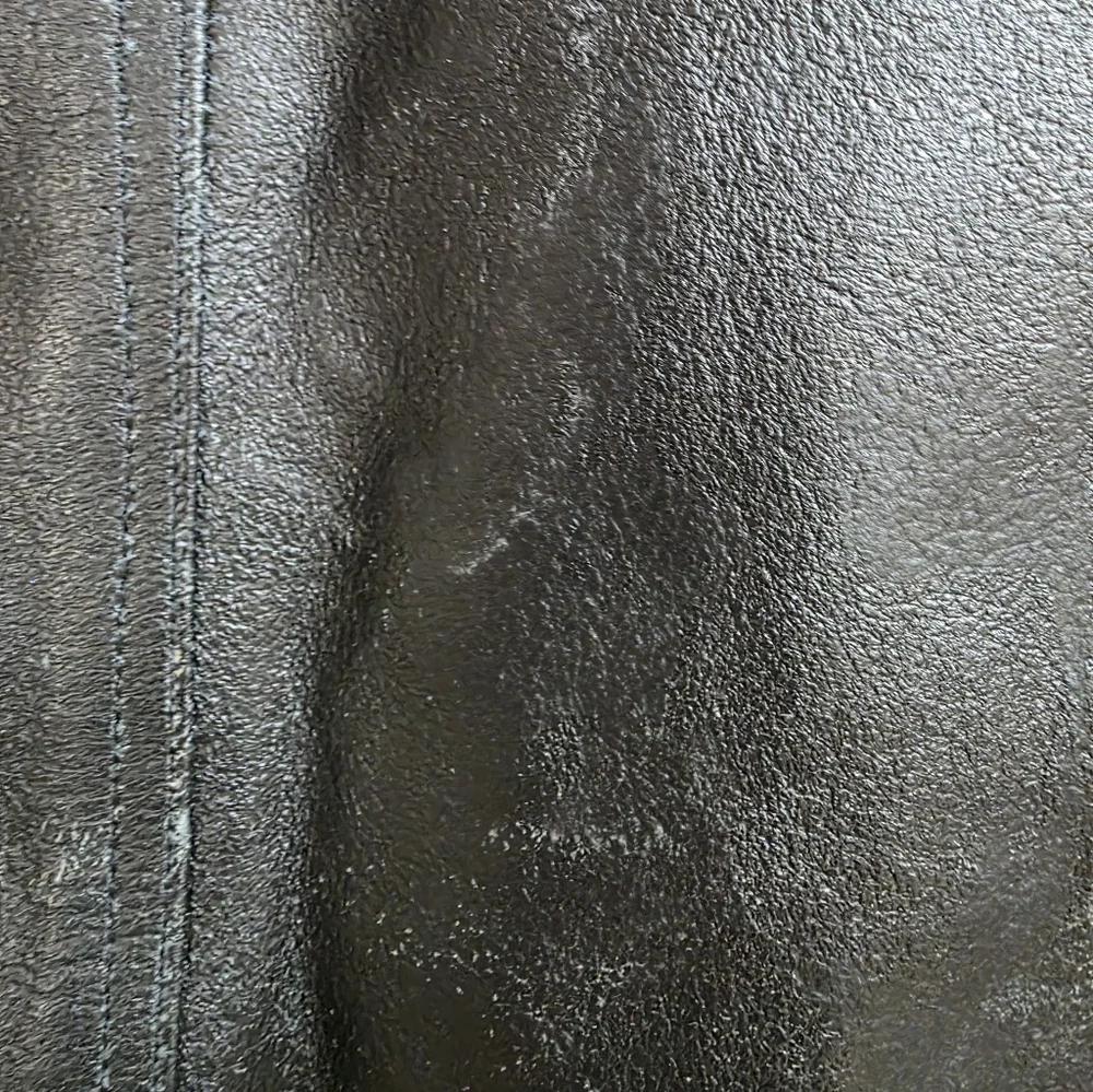 Black Leather Biker Vest Sz 48 - Picture 8 of 11